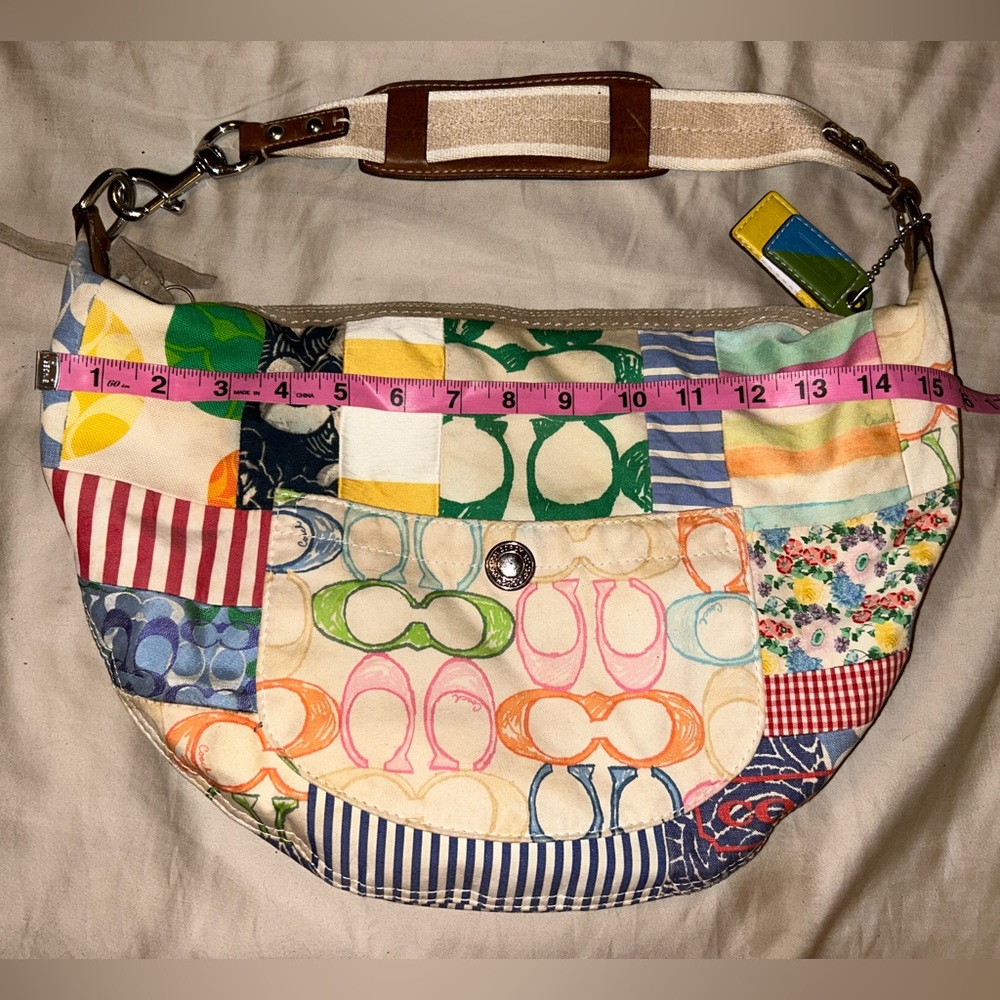 Coach Patchwork Hobo Bag in pastel colors. Gently used.